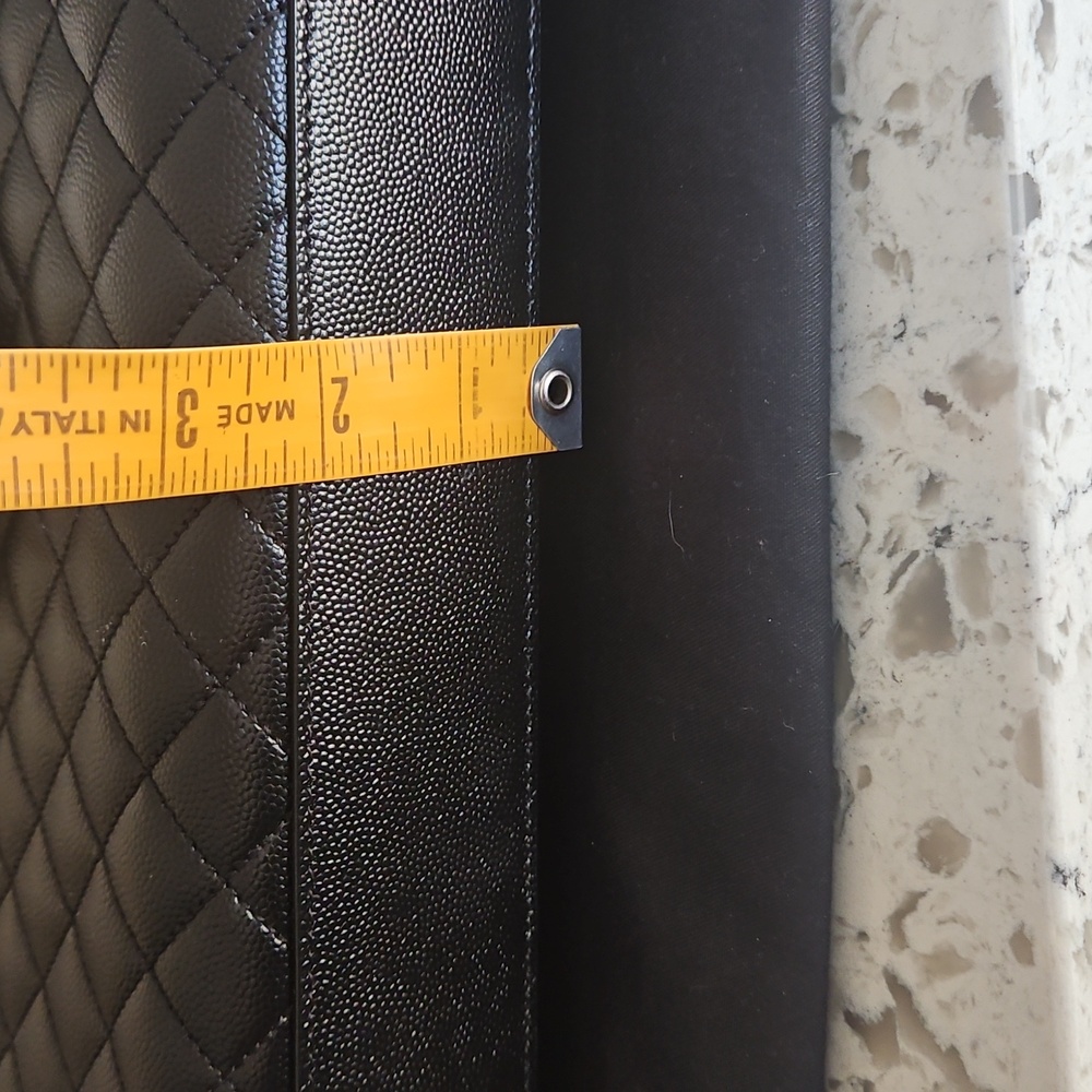Yves Saint Laurent Black Envelope in Matelasse Lambskin - EUC - Picture 15 of 16